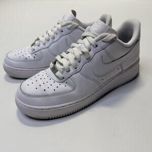 Nike Air Force 1 Shoes Mens Size 9 White CW2288-111 Leather Low Top